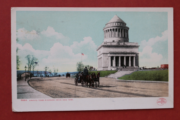 Ansichtskarte AK New York 1907 General Grants Tomb Riverside Drive Kutsche Straße Ortsansicht USA Amerika Vereinigte Staaten